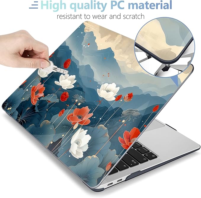 MEEgoodo for MacBook Air 13.3 inch Case 2021 2020 2019 2018 A2337 M1 A2179 A1932 - Image 3
