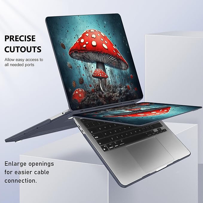May Chen for New MacBook Pro 13 Case 2022 2020 Release, Plastic Crystal Hard - Image 6