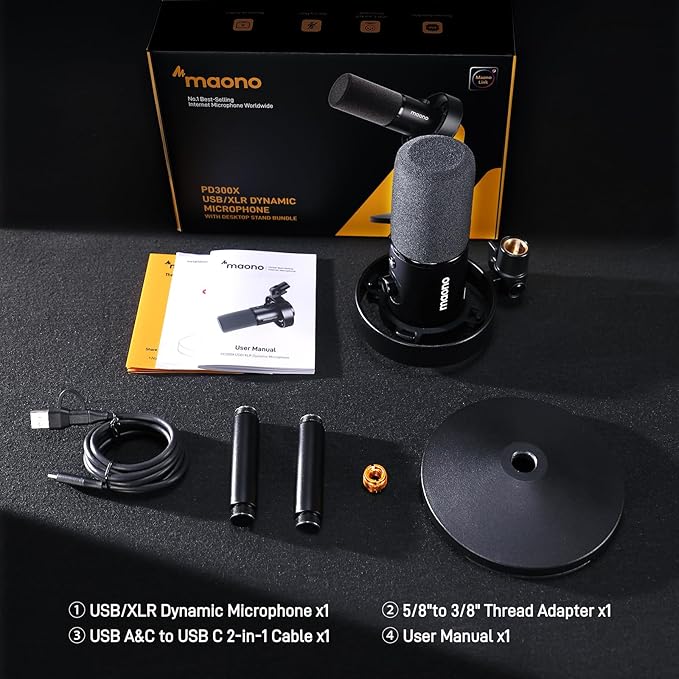 MAONO USB XLR Dynamic Microphone - Image 8