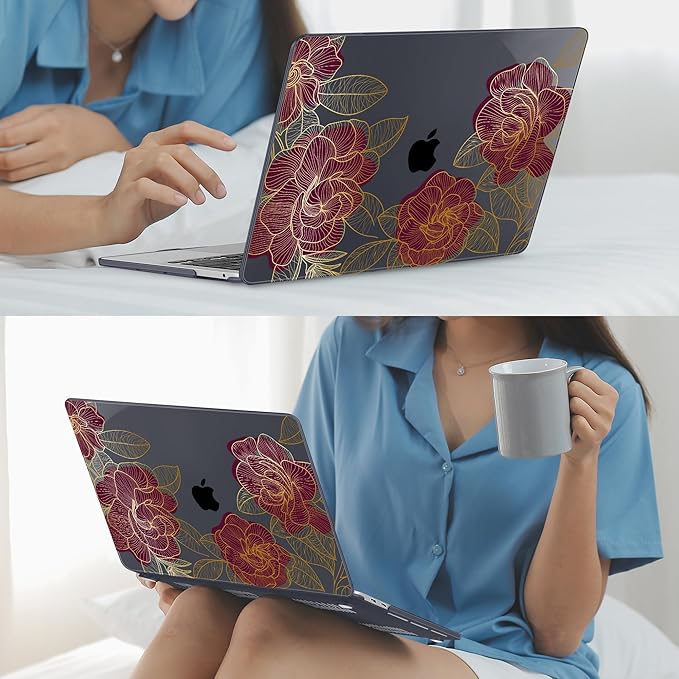 Mektron for MacBook Air 13 Case A1466/A1369, Snap-on Plastic Hard Shell Cover - Image 6