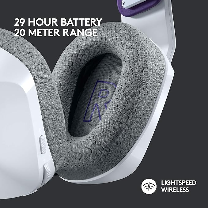 Logitech G733 Lightspeed Wireless Gaming Headset + Litra Beam LX Premium Dual-Sided RGB LED Streaming Key Light - White