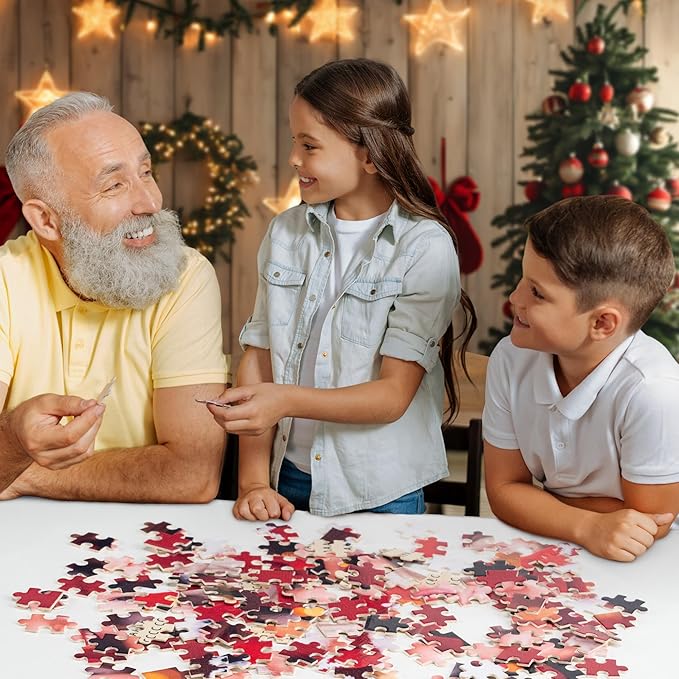 Easycosy Gifts for Mothers Day Custom Photo Puzzles 500/300/1000 Pieces for Mom Families Personalized Picture Text Jigsaw Puzzle Mom Wife Gifts from Daughter Son (Horizontal/Vertical)
