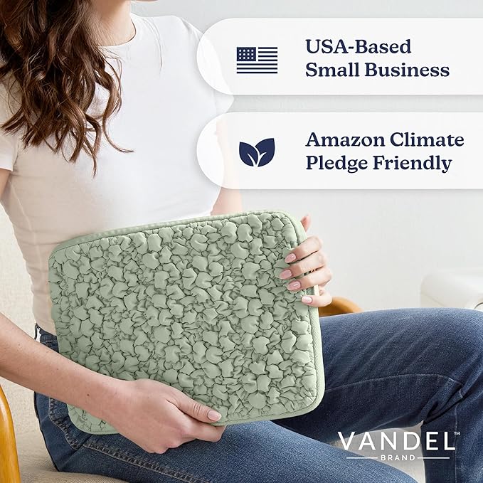 Vandel Puffy Laptop Sleeve Case, 13-14 inch Laptop Sleeve Bag Case 13.3 Inch, Compatible with Mac Air 13, MacBook Pro 13 in, MacBook 14 in, iPad Pro 12.9, HP Dell ASUS