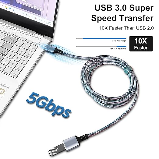 Tan QY USB 3.0 Extension Cable 3Ft, USB 3.0 High Speed Extender Cord Type A Male to A Female for PlayStation, Xbox, USB Flash Drive, Hard Drive, Card Reader,Scanner,Printer,Keyboard (Silver, 3Ft)