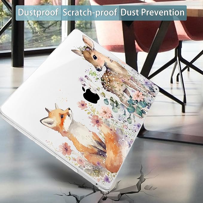 Mektron for MacBook Air 13 Case A1466/A1369, Snap-on Plastic Hard Shell Cover - Image 7