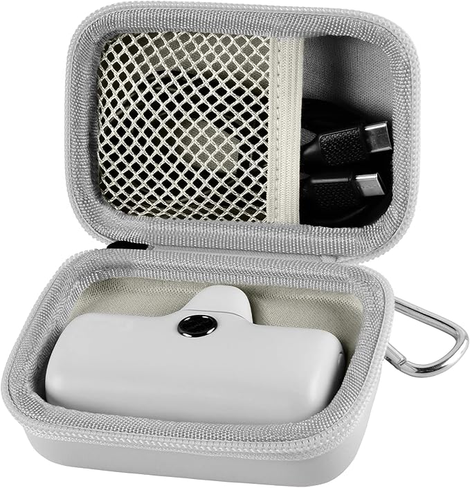 Portable Charger Power Bank Case for Swyop/for Feob/for Charmast/for JEJILL/for LanLuk/for VEGER/for iWALK/for Taegila/for Kuulaa and More Small Charging Battery Pack - Bag Only (White)