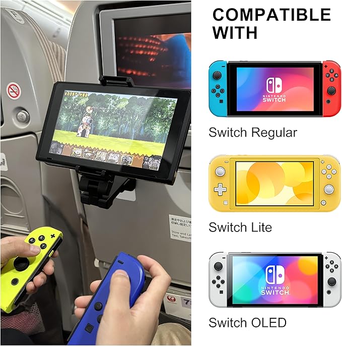 Perilogics 2025 Upgraded Travel Essentials Must Haves Airplane Phone Holder Mount. Improved Ergonomic Lever, Perfect for Long Flight, Cruise, Desk, Travel Gift for Content Creator