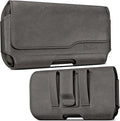 DeBin Holster for iPhone 17 17 Pro 16 Pro 16e 15 15Pro 14 13 12 11 Xs 10 X XR – Cell Phone Belt Holder Case with Clip for Men Women Pouch (Fits Protective Cover on) Pewter