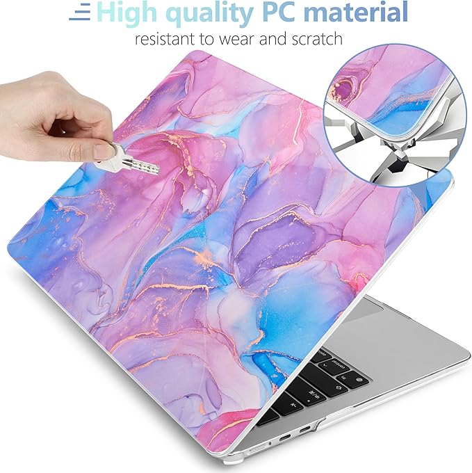 MEEgoodo for M4/M3/M2 MacBook Air 15.3 inch Case 2025 2024 2023, Case Fit Model - Image 4