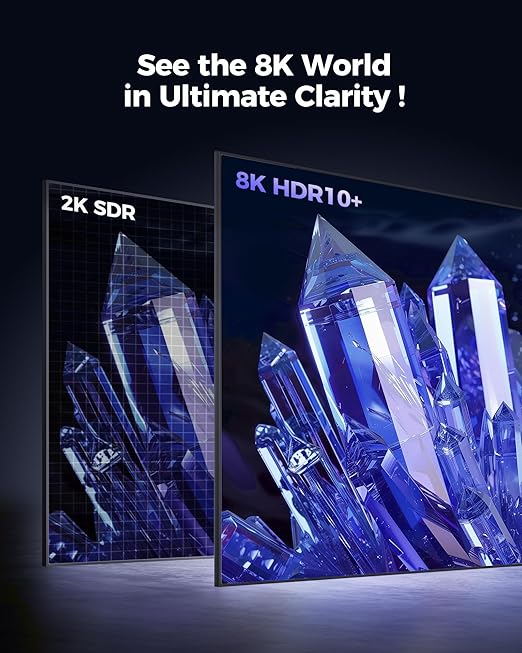 Silkland 10K 8K HDMI 2.1 Cable 10FT, (Upgrade Braided) Certified Ultra High Speed HDMI® Cable [8K@60Hz, 4K@120Hz] 48Gbps, HDR, eARC, HDCP 2.2&2.3, Compatible for Soundbar/PS5/Xbox/Roku TV
