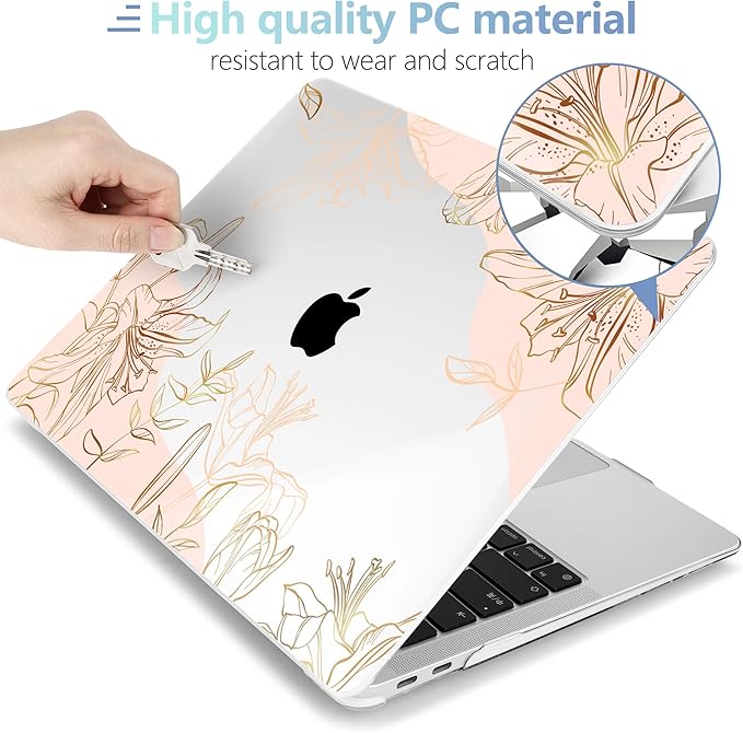 MEEgoodo for MacBook Air 13 inch Case 2021 2020 2019 2018 Released A2337 M1 - Image 3