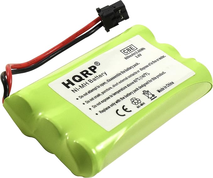 HQRP Cordless Phone Battery Compatible with Uniden PowerMax 5.8GHz 30878864022, Powermax 2.4 GHz, GE TL26402, GP 80AAALH3BMX, 80AAALH3BMZ Replacement