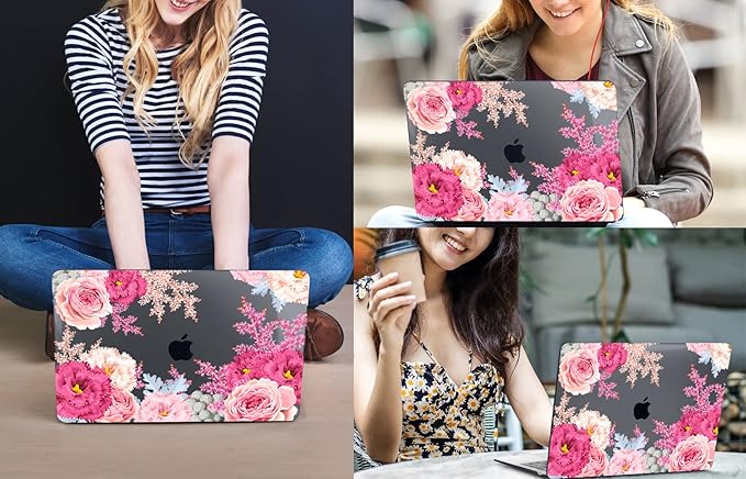 CISSOOK Floral Case Cover for MacBook Air 13 Inch 2020 2021 2019 2018 Release - Image 7