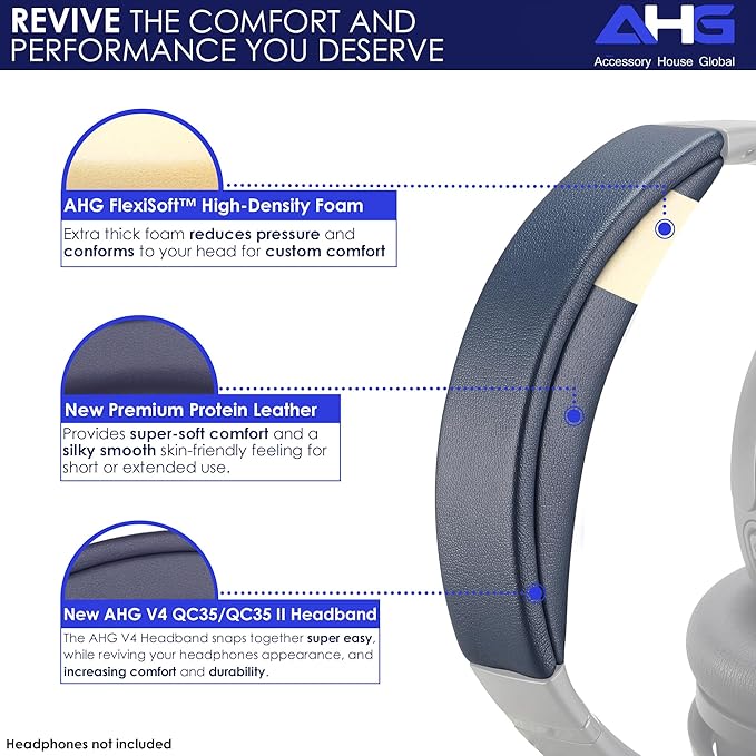 QC35 II Headband Pad Cushion Cover Compatible - Image 3