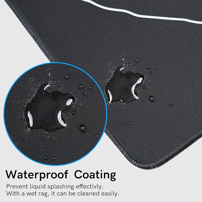 Large Gaming Mouse Pad for Desk, Kanagawa XXL Mouse Pad 35.4x15.7 Inch - Image 4