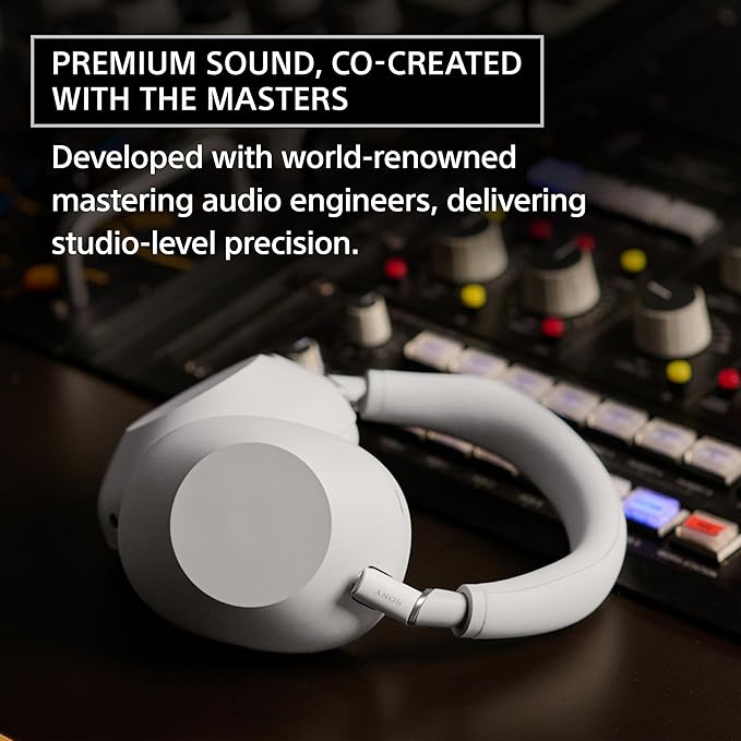 Sony WH-1000XM6 The Best Wireless Noise Canceling Headphones, HD NC Processor QN3, 12 Microphones, Adaptive NC Optimizer, Mastered by Engineers, Studio-Quality, 30-Hour Battery, Midnight Blue