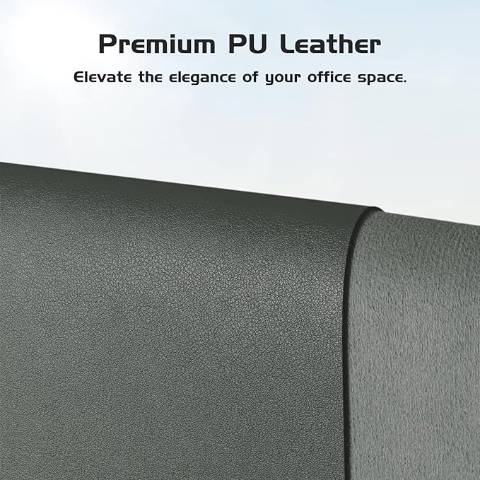 Aothia Leather Desk Pad Protector, Office Desk Mat, Large Mouse Pad, Laptop Desk Pad, Non-Slip PU Leather Desk Blotter, Waterproof Desk Writing Pad for Office and Home (Jungle Green, 47" x 17")