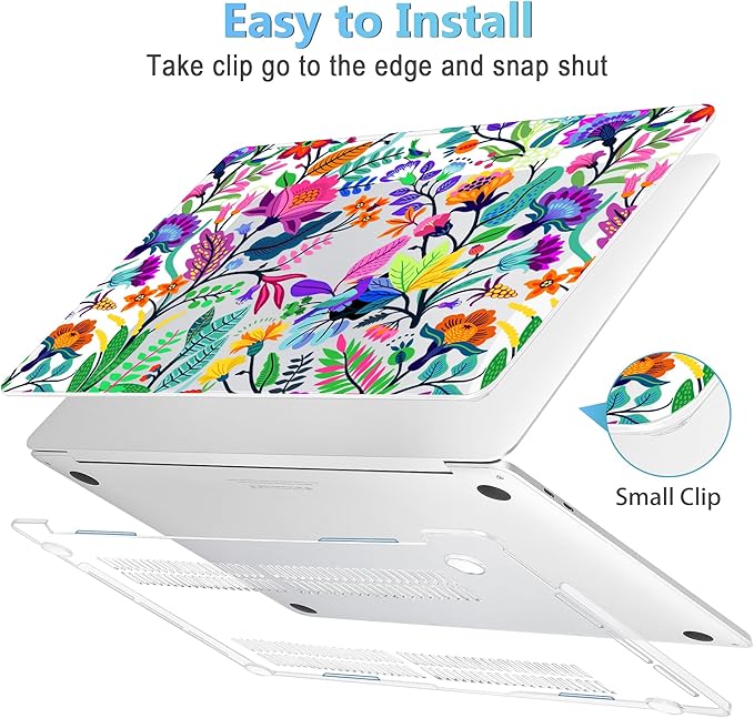 Mektron for MacBook Air 13 Case A1466/A1369, Snap-on Plastic Hard Shell Cover - Image 3