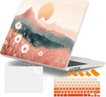 Case for MacBook Air 15 Inch 2025 2024 2023 Release M4 A3241 M3 A3114 M2 A2941, Hard Shell with Screen Protector & Keyboard Cover, Compatible with Touch ID, Mountains