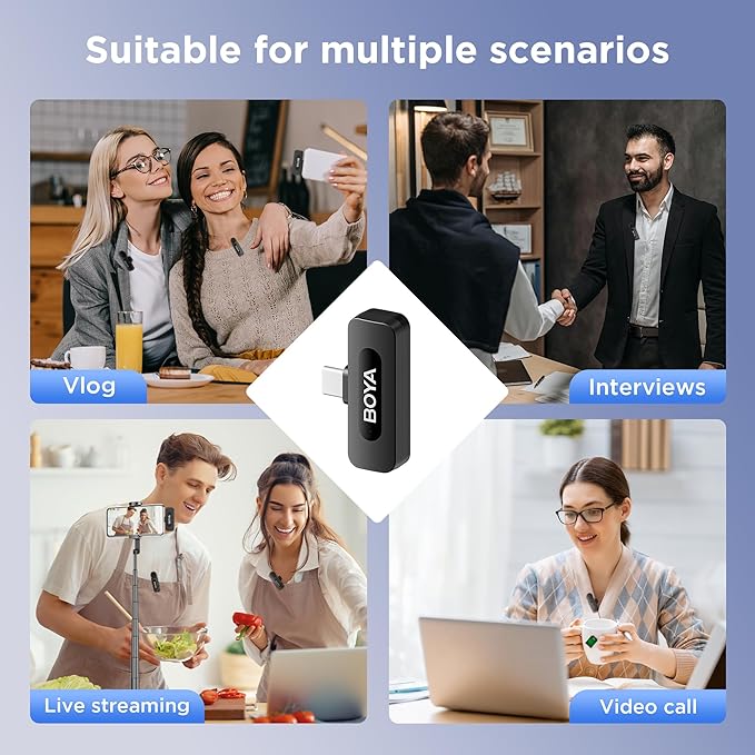 BOYA BY-V20 USB-C Wireless Microphone - Image 7