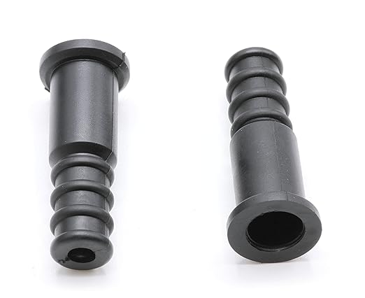 THE CIMPLE CO Coaxial Cable Weather RG6 Connectors RG59 Ends Coaxial Boots - Weatherproof (Black) - Pack of 25
