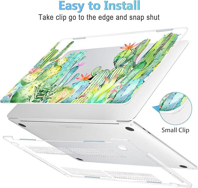 Mektron for MacBook Air 13 Case A1466/A1369, Snap-on Plastic Hard Shell Cover - Image 3