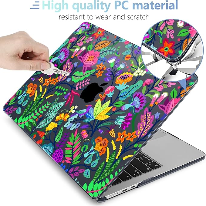 MEEgoodo for M4/M3/M2 MacBook Air 15.3 inch Case 2025 2024 2023, Case Fit Model - Image 4