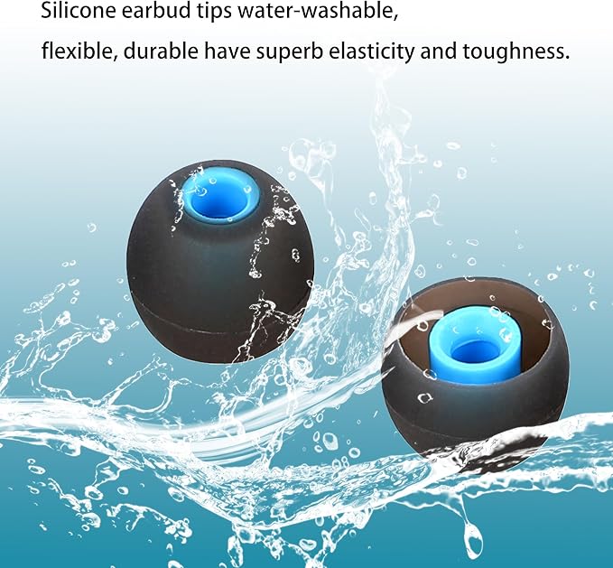 Silicone Earbud Tips Replacement Ear Tips Earbud Covers Fit Most in-Ear Earbuds - Image 5