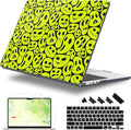 Case for MacBook Air 15 Inch 2025 2024 2023 Release M4 A3241 M3 A3114 M2 A2941, Hard Shell with Screen Protector & Keyboard Cover, Compatible with Touch ID, Distorted Emoticon