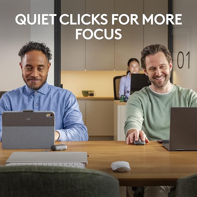 Logitech MX Anywhere 3S Compact Wireless Mouse, Fast Scrolling, 8K DPI Any-Surface Tracking, Quiet Clicks, Programmable Buttons, USB C, Bluetooth, Windows PC, Linux, Chrome, Mac - Rose