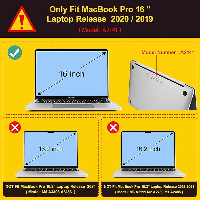 Mektron Case for MacBook Pro 16 Inch A2141 Cover 2019 Release 16" - Image 2