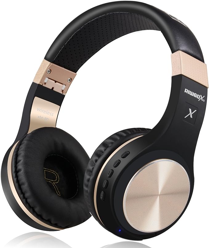 Riwbox Bluetooth Headphones, XBT-80 Folding Stereo Wireless Bluetooth by Riwbox