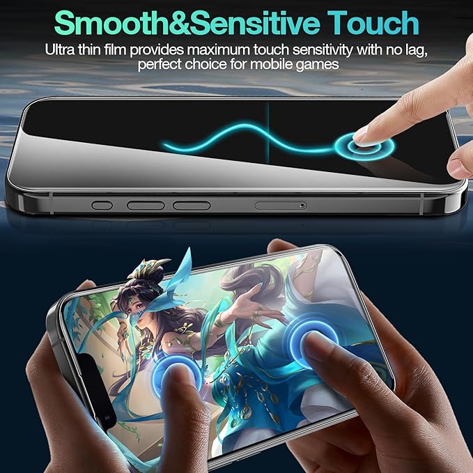 3 Pack Flexible Film for iPhone 16e Screen Protector[NOT GLASS], Invisible Thin, Never Cracks, Full Coverage, Scratch Resistant&Self-Healing
