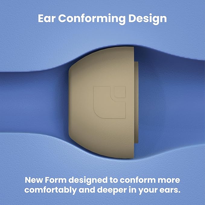Foam Masters Ultra-Premium Memory Foam Ear Tips for AirPods Pro 1st & 2nd Gen | 3 Pairs | Black Magic Ver 6.0 | Secure | Comfort | Better Noise Cancel | Replacement Buds – FDE Tan, Assorted S/M/L