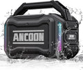 Speakers Bluetooth Wireless: 80W(Peak) Loud Speaker with Bass, 20H Playtime, IPX6 Waterproof, Large Jobsite Speakers for Work, Outdoor, Workshop, Garage, Portable Speaker with TWS (Black)