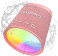 Portable Bluetooth Speaker Wireless with 9 Color Lights, 20H Playtime, Stereo Pairing, Deep Bass, IPX6 Waterproof, Bluetooth 5.3, Small Speaker for Home, Party, Outdoor, Camping, Beach, Gift
