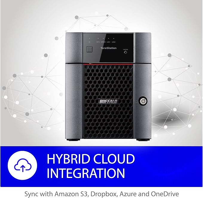 BUFFALO TeraStation Essentials 4-Bay Value-Focused Desktop NAS 32TB (4x8TB) with Hard Drives Included