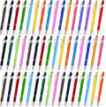Konohan 100 Pieces Stylus Pen 2 in 1 Ballpoint Pen with Stylus Tip for Touch-Screen Phone Tablet, Touchscreen Devices, Compatible with iPad iPhone