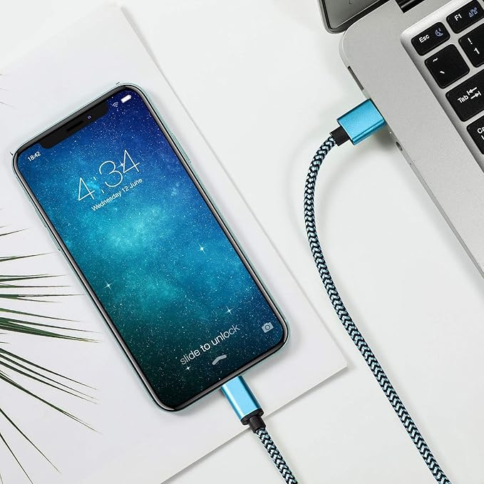 Micro USB Cable 15ft with 3A Fast Charging, Extra Long and Extremely Durable Nylon Braided Charger Cord for Galaxy S7/S6/J8/J7 Note 5,Kindle,LG,PS4,Camera,Xbox One and More (Red)