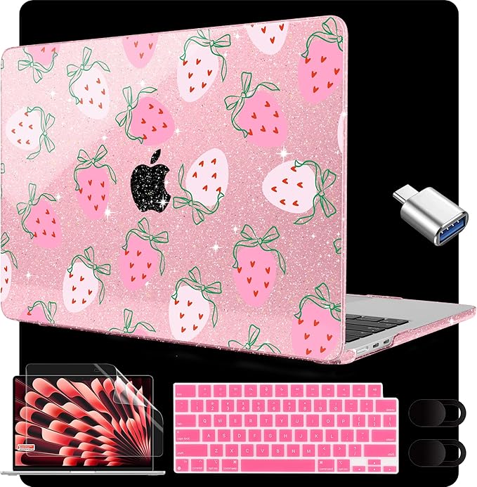 MEEgoodo for M4/M3/M2 MacBook Air 15.3 inch Case 2025 2024 2023, Case Fit Model by MEEgoodo
