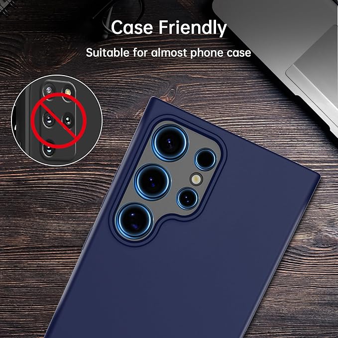 For Samsung Galaxy S24 Ultra Camera Lens Protector, Individual Lens Protector, Ultra HD 9H Tempered Glass Screen Protective Cover, Anti-scratch, Military Grade Drop Protection 2 Set. (Titanium Black, S24 Ultra)