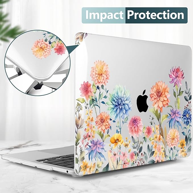 TWOLSKOO Compatible with MacBook Pro 13 inch Case 2023-2016 A2338 M2/M1 A2251 - Image 4