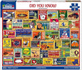White Mountain Did You Know Fun 1000 Piece Puzzle for Adults Vintage Collage Jigsaw Puzzles for Seniors