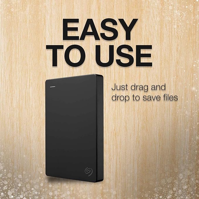Seagate Portable 4TB External Hard Drive HDD – USB 3.0 for PC, Mac, Xbox, & PlayStation - 1-Year Rescue Service (STGX4000400)