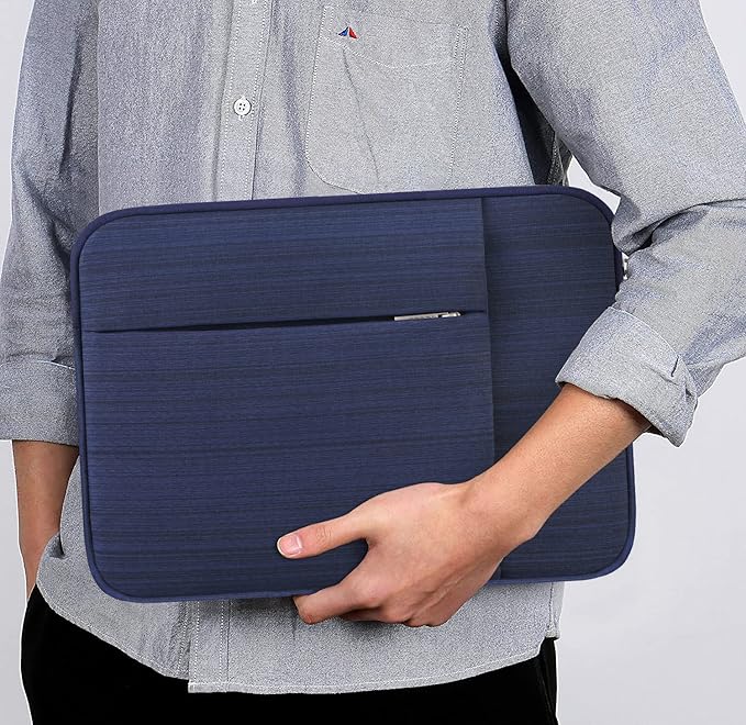 Lacdo Laptop Sleeve Case for 16 inch New MacBook Pro M4/M3/M2/M1 Pro/Max A3403 A3186 A2991 A2780 A2485 A2141 2024-2019 | 15 inch Microsoft Surface Laptop 7th Copilot+PC, 6 5 4 3 Computer Bag, Blue