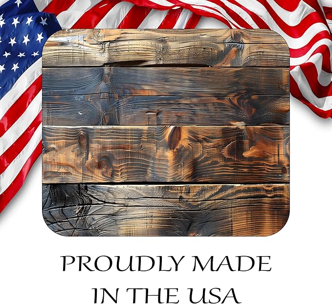 Rustic Wood Decorative Colorful Mouse Pad Mat Mousepad for Desk Computer Laptop PC Gaming Home or Office Gift (Rustic Wood MP54)