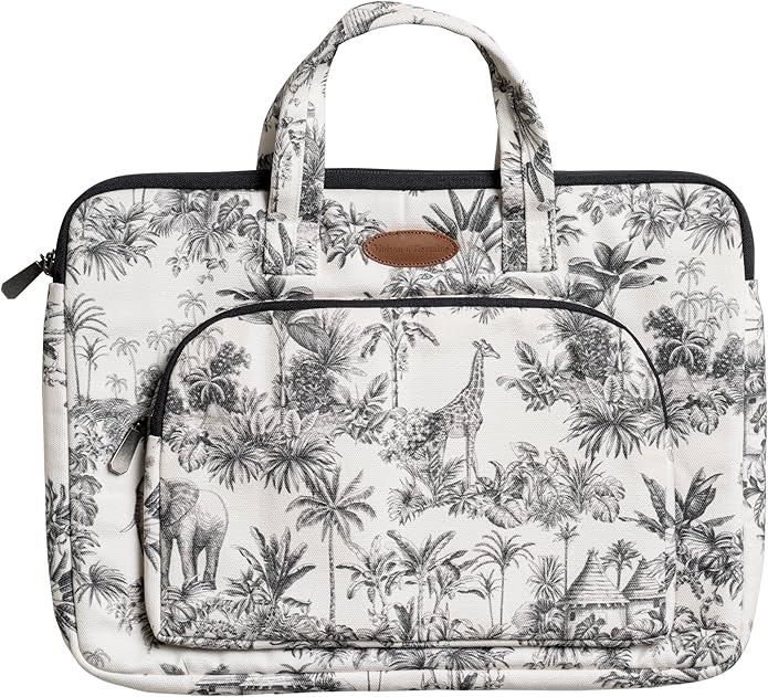 Maison d'Hermine Laptop bag with front pocket Stain and water repellent Cotton canvas