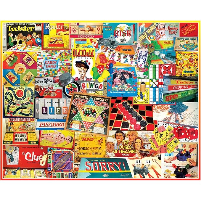 White Mountain Puzzles The Games We Played - 1000 Piece Jigsaw Puzzle