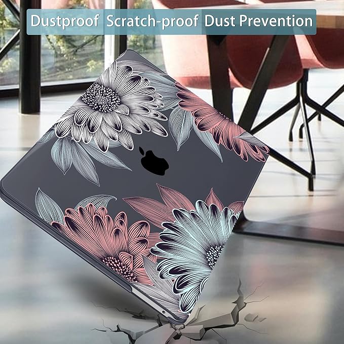 Mektron for MacBook Air 13 Case A1466/A1369, Snap-on Plastic Hard Shell Cover - Image 7