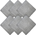 WHOOSH! Microfiber Cleaning Cloth, 6 Pack, Glasses and Screen Cleaning Cloth, Suitable for Car Screen, Computer, Laptop, iPad, MacBook, Smart Phone, Monitor, Eyeglasses, Watches (6 x 6 Inch), Grey